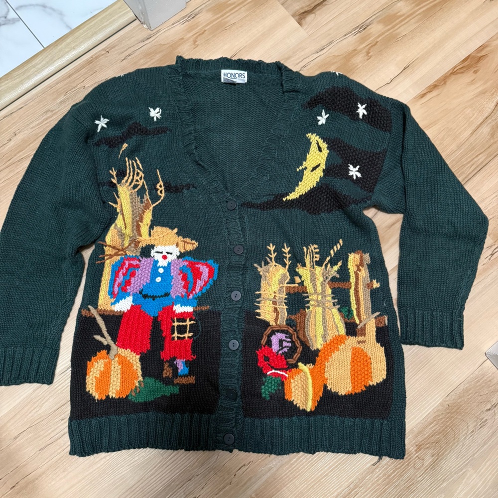 Vintage knit autumn cardigan